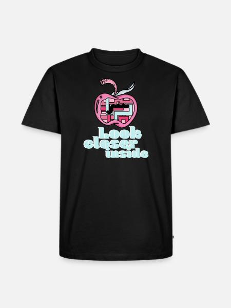 Look closer inside - Men's Premium Organic T-Shirt - black