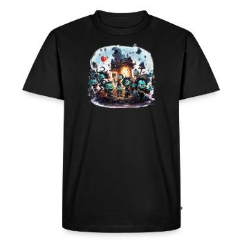 Monster Mega Party - T-shirt Premium bio Homme - noir - Devant - Nico (187cm)