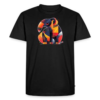 Anteater | abstract artwork - Men's Premium Organic T-Shirt - black - Front - Nico (187cm)