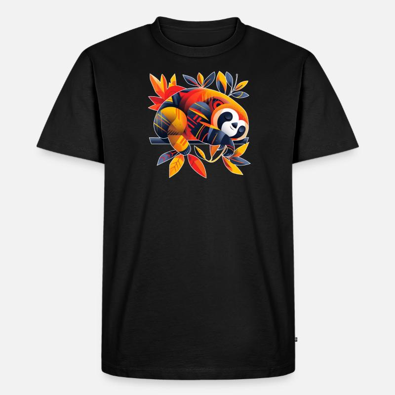 Sloth | abstract artwork - Men's Premium Organic T-Shirt - black