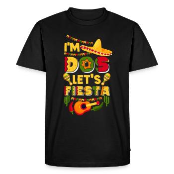 I'm Dos Lets Fiesta Cinco de Mayo 2nd Birthday - T-shirt Premium bio Homme - noir - Devant - Nico (187cm)