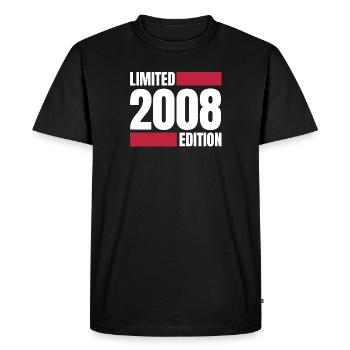 Limited Edition 2008 - Männer Premium Bio T-Shirt - Schwarz - Vorne - Nico (187cm)