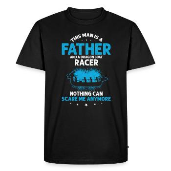 Bateau-dragon et équipage de bateau-dragon - T-shirt Premium bio Homme - noir - Devant - Nico (187cm)