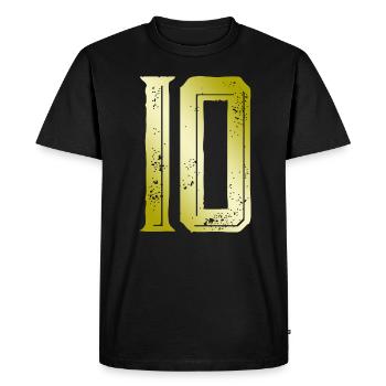 Symbole de 10 chiffres - T-shirt Premium bio Homme - noir - Devant - Nico (187cm)