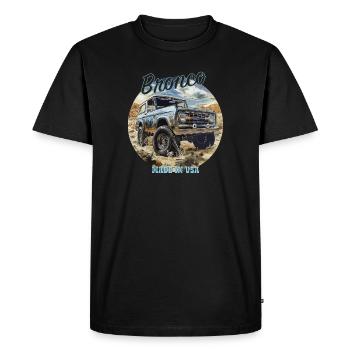 Bronco V8 4x4 Bestseller Made in USA Off-Road - Men's Premium Organic T-Shirt - black - Front - Nico (187cm)