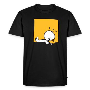 little duck sleeping (3 colors) - Men's Premium Organic T-Shirt - black - Front - Nico (187cm)