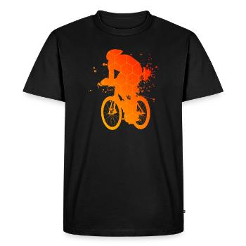 Vélo de route vélo de course vélo de course vélo de route dames - T-shirt Premium bio Homme - noir - Devant - Nico (187cm)