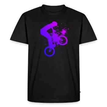 Vélo bmx vélo vélo bmx jeunes femmes - T-shirt Premium bio Homme - noir - Devant - Nico (187cm)