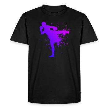 Thai Boxing Men Thai Boxing Thai Boxer Women Thai Boxer Women Thai Boxin - Men's Premium Organic T-Shirt - black - Front - Nico (187cm)