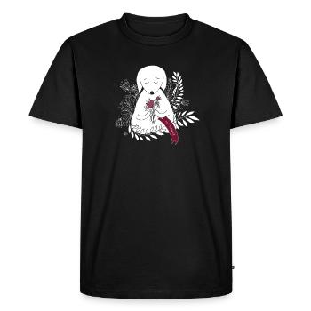 Pardon - T-shirt Premium bio Homme - noir - Devant - Nico (187cm)