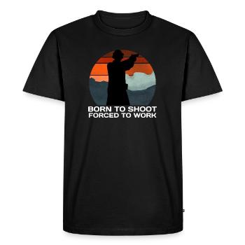 Tir sportif - T-shirt Premium bio Homme - noir - Devant - Nico (187cm)