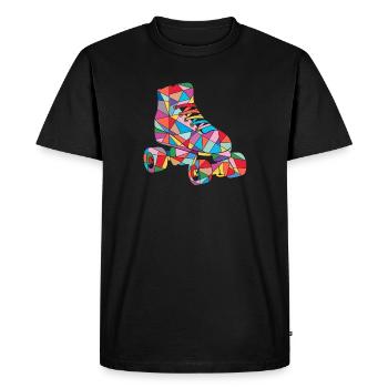 patin à roulettes filles patinage à roulettes enfants patins à roulettes - T-shirt Premium bio Homme - noir - Devant - Nico (187cm)