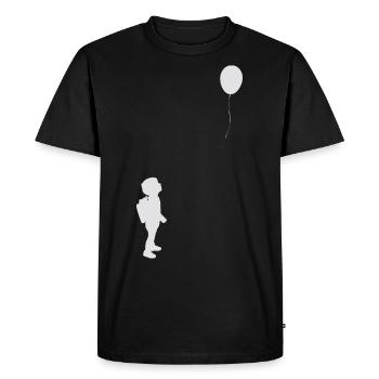 Balloon Girl Street Art Classique - T-shirt Premium bio Homme - noir - Devant - Nico (187cm)