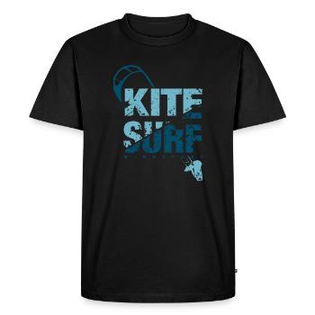KITE SURF 3 - T-shirt Premium bio Homme - noir - Devant - Nico (187cm)