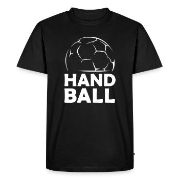 Icône de sport de handball illustration d’icône de joueur de handball - T-shirt Premium bio Homme - noir - Devant - Nico (187cm)