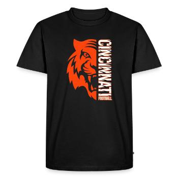 Cincinnati Football – Tiger Power Design - T-shirt Premium bio Homme - noir - Devant - Nico (187cm)