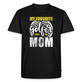 Ma golfeuse préférée m’appelle maman femmes drôles - T-shirt Premium bio Homme - noir - Devant - Nico (187cm)