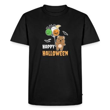 Quokka Halloween Ballons Enfants Animaux Mignons - T-shirt Premium bio Homme - noir - Devant - Nico (187cm)