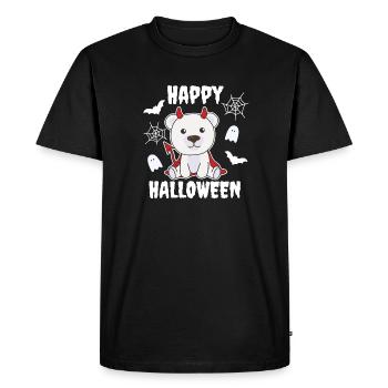 Ours polaire Joyeux Halloween Mignon Diable Enfants Costume - T-shirt Premium bio Homme - noir - Devant - Nico (187cm)