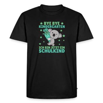 bye bye kindergarten Je suis écolier maintenant - T-shirt Premium bio Homme - noir - Devant - Nico (187cm)