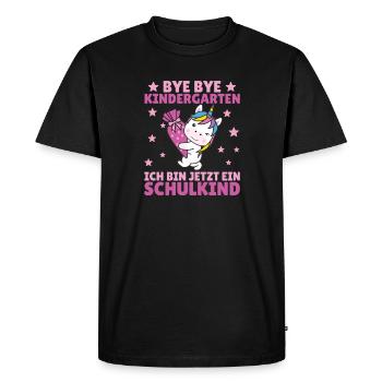bye bye kindergarten Je suis écolier maintenant - T-shirt Premium bio Homme - noir - Devant - Nico (187cm)