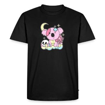 Kawaii Gothic Koala Pastel Gothic Goth - Men's Premium Organic T-Shirt - black - Front - Nico (187cm)