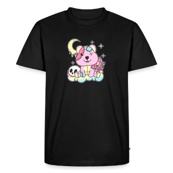 Kawaii Gothique Quokka Pastel Goth - T-shirt Premium bio Homme - noir - Devant - Nico (187cm)