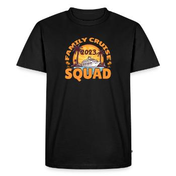 Family Cruise Squad 2023 Voyage de groupes familiaux - T-shirt Premium bio Homme - noir - Devant - Nico (187cm)