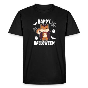 Squirrel Happy Halloween Cute Vampire Costume - Men's Premium Organic T-Shirt - black - Front - Nico (187cm)
