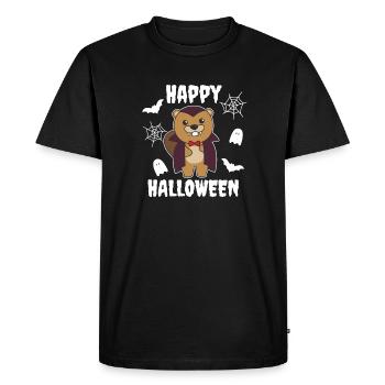 Beaver Happy Halloween Cute Vampire Costume - Men's Premium Organic T-Shirt - black - Front - Nico (187cm)