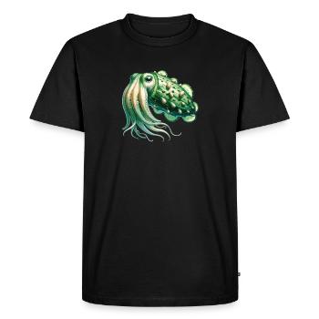 Concombre Calmar Drôle D’animal Fait De Légumes - T-shirt Premium bio Homme - noir - Devant - Nico (187cm)