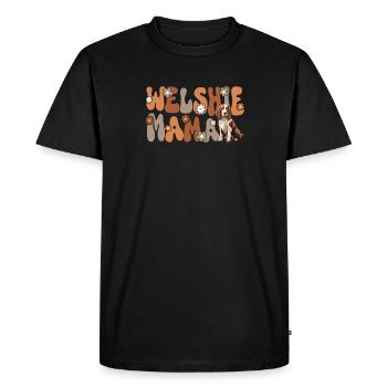 Welsh Springer Spaniel Groovy Welshie Mama - T-shirt Premium bio Homme - noir - Devant - Nico (187cm)