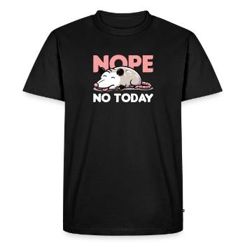 Non, pas aujourd’hui, opossum - T-shirt Premium bio Homme - noir - Devant - Nico (187cm)