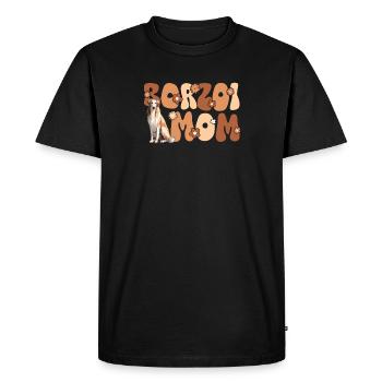 Barsoi Groovy Barzoi Maman - T-shirt Premium bio Homme - noir - Devant - Nico (187cm)