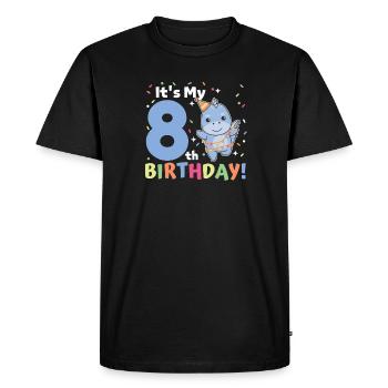 Dino pour les enfants de 8 ans de huit ans - T-shirt Premium bio Homme - noir - Devant - Nico (187cm)