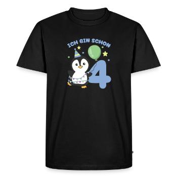 I'm Already 4 Penguins Birthday Kids - Men's Premium Organic T-Shirt - black - Front - Nico (187cm)