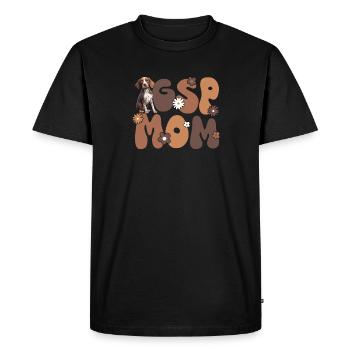 German Shorthair Groovy Gsp Mom - Men's Premium Organic T-Shirt - black - Front - Nico (187cm)