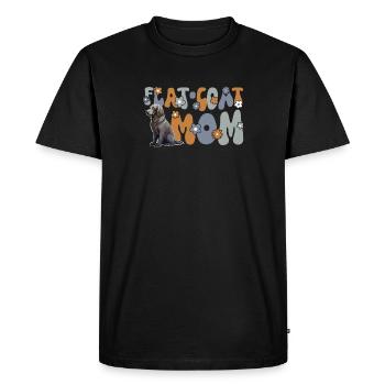 Flat Coated Retriever Groovy Flat-Coat Mom - Men's Premium Organic T-Shirt - black - Front - Nico (187cm)