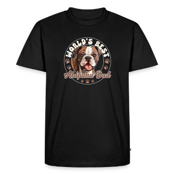Alapaha Blue Blood Bulldog Groovy Alapaha Dad - Men's Premium Organic T-Shirt - black - Front - Nico (187cm)