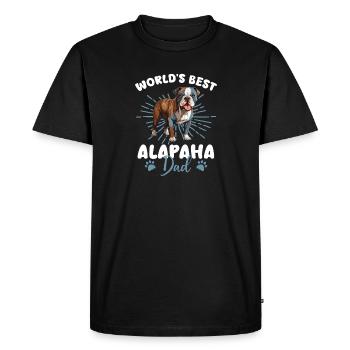 Alapaha Blue Blood Bulldog Groovy Alapaha Dad - Men's Premium Organic T-Shirt - black - Front - Nico (187cm)