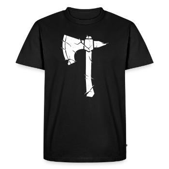 Fantasme de la Mosaïque de Hache Viking - T-shirt Premium bio Homme - noir - Devant - Nico (187cm)