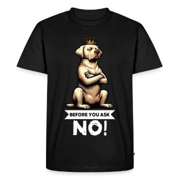 Before You Ask Labrador Labrador Labrador Owner Labrador - Men's Premium Organic T-Shirt - black - Front - Nico (187cm)