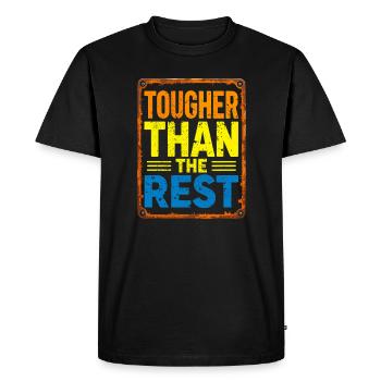 Tougher Than the Rest Typography - T-shirt Premium bio Homme - noir - Devant - Nico (187cm)
