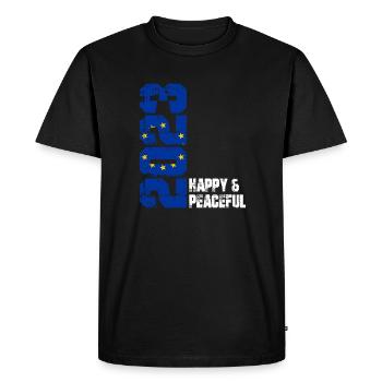 Freedom for All Humanity - Men's Premium Organic T-Shirt - black - Front - Nico (187cm)