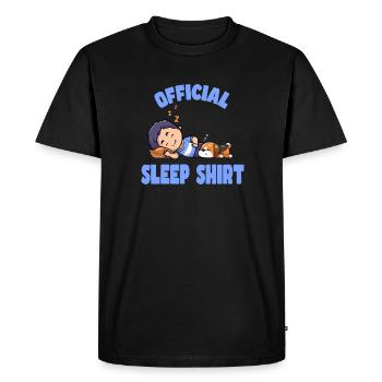 Bonne nuit - T-shirt Premium bio Homme - noir - Devant - Nico (187cm)