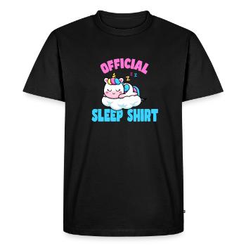 Bonne nuit - T-shirt Premium bio Homme - noir - Devant - Nico (187cm)