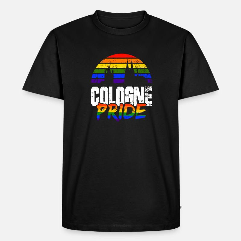 Pride Köln - Männer Premium Bio T-Shirt - Schwarz