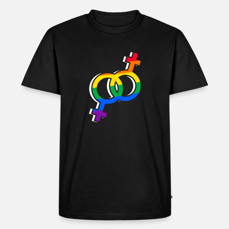 Pride - Männer Premium Bio T-Shirt - Schwarz