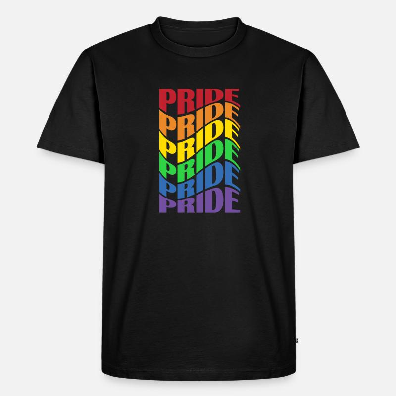 Pride LGBT Statement - Männer Premium Bio T-Shirt - Schwarz