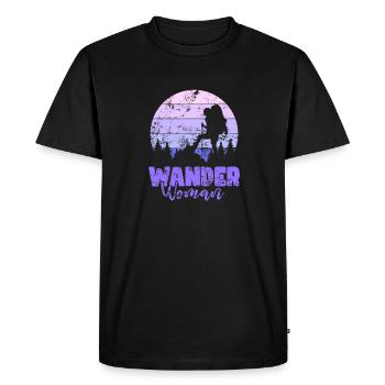 Wander Women in Nature - T-shirt Premium bio Homme - noir - Devant - Nico (187cm)